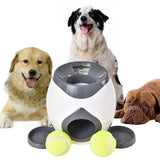 Kreative 2 In 1 Haustier Hund Spielzeug Interaktive Automatische Ball Launcher Tennis Ball Spielzeug Und Lebensmittel Dispenser Für Hund Belohnung spiel Spielzeug A26 - app80