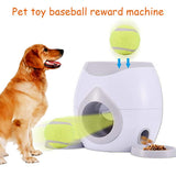 Kreative 2 In 1 Haustier Hund Spielzeug Interaktive Automatische Ball Launcher Tennis Ball Spielzeug Und Lebensmittel Dispenser Für Hund Belohnung spiel Spielzeug A26 - app80