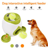 Kreative 2 In 1 Haustier Hund Spielzeug Interaktive Automatische Ball Launcher Tennis Ball Spielzeug Und Lebensmittel Dispenser Für Hund Belohnung spiel Spielzeug A26 - app80
