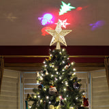 LED Christmas Tree Star Decoration Snowflake Snowman Projector Laser Light Wedding Christmas Decorations For Home