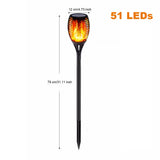 dasda  LED Solar Flame Lights Outdoor IP65 Waterproof Led Solar Garden Light Flickering Flame Torches Lamp for Courtyard Garden Balcony