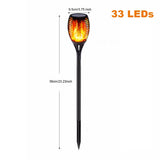 dasda  LED Solar Flame Lights Outdoor IP65 Waterproof Led Solar Garden Light Flickering Flame Torches Lamp for Courtyard Garden Balcony