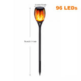 dasda  LED Solar Flame Lights Outdoor IP65 Waterproof Led Solar Garden Light Flickering Flame Torches Lamp for Courtyard Garden Balcony