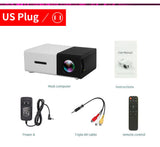 dasda  LEJIADA YG300 LED Mini Projector 320x240 Pixels Supports 1080P YG-300 HDMI USB Audio Portable Projector Home Media Video player