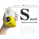 dasda  LEJIADA YG300 LED Mini Projector 320x240 Pixels Supports 1080P YG-300 HDMI USB Audio Portable Projector Home Media Video player