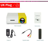 dasda  LEJIADA YG300 LED Mini Projector 320x240 Pixels Supports 1080P YG-300 HDMI USB Audio Portable Projector Home Media Video player