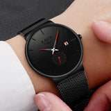 LIGE Quartz Watch Women And Men Watch Top Brand Luxury Famous Dress Fashion Watches Unisex Ultra Thin Wrist watch Para Hombre