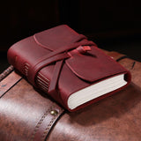 dasda  Leather Journal Travel Notebook, Handmade Vintage Leather Bound Writing Notebook for Men & Women, Unlined Travel Journal to Writ