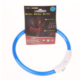 Led Usb Dog Collar Rechargeable LED Charging Tube Flashing Night Dog Collars Glowing Luminous Safety Pets Dog Collar .