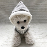 Letter Pattern Autumn Winter Pet Dog Clothes Pet Double Thick Jacquard Coat Warm Dog Coat Jackets Puppy Hooded Outfits for Dogs