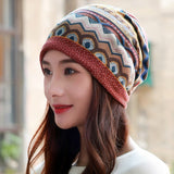 Long Keeper Female Beanie Bonnet Autumn And Winter Caps Hip-hop Cap Hats For Women Beanies Balaclava Men Beggars Hole Cap