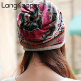 Long Keeper Female Beanie Bonnet Autumn And Winter Caps Hip-hop Cap Hats For Women Beanies Balaclava Men Beggars Hole Cap