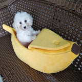 Lovely Creative Banana Shaped Dog/Cat House Soft Warm Kennel  Sleeping Bed  House Tent Pet Supply Dogs/Cats Accessories