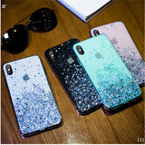 Luxury Bling Glitter Phone Case For iPhone 11 Pro X XS Max XR Soft Silicon Cover For iPhone 7 8 6 6S Plus Transparent Cases Capa
