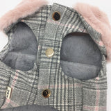 Luxury Winter Dog Woolen Clothes With Fur Collar Puppy Yorkshire Dogs Jacket Coat Clothing For Small Medium Pet Chihuahua