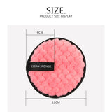 MAANGE 1pc 3 colors Makeup Removers Makeup Remover towel Face Cleansing Cloth Pads Plush puff Fashion New Cleaning puff