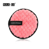 MAANGE 1pc 3 colors Makeup Removers Makeup Remover towel Face Cleansing Cloth Pads Plush puff Fashion New Cleaning puff