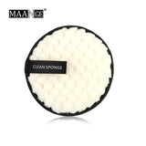 MAANGE 1pc 3 colors Makeup Removers Makeup Remover towel Face Cleansing Cloth Pads Plush puff Fashion New Cleaning puff