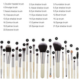 dasda  MAANGE 20/22Pcs Beauty Makeup Brushes Set Cosmetic Foundation Powder Blush Eye Shadow Lip Blend Make Up Brush Tool Kit Maquiagem