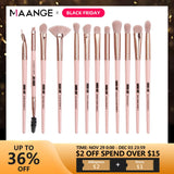 MAANGE Pro  3/5/12 pcs/lot  Makeup Brushes Set Eye Shadow Blending Eyeliner Eyelash Eyebrow Brushes For Makeup New