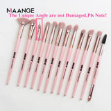 MAANGE Pro  3/5/12 pcs/lot  Makeup Brushes Set Eye Shadow Blending Eyeliner Eyelash Eyebrow Brushes For Makeup New