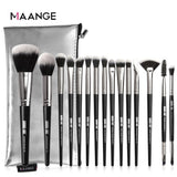 MAANGE Pro 5-20Pcs Makeup Brushes Set Multifunctional Brush Powder Eyeshadow Make Up Brush With Portable PU Case Beauty Tools