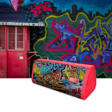 MIFA Red-Graffiti Bluetooth Speaker /Built-in Microphone Stereo Rock Sound/ Outdoor 10W Portable Wireless Speaker/ Support TF card /Support MP3，WMA，WAV，FLAC，APE - app80