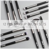 Makeup brushes set professional 12 pcs/lot Makeup Brushes Set Eye Shadow Blending Eyeliner Eyelash Eyebrow Brush For Makeup Tool