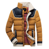 Men 2019 Winter Brand New Casual Warm Thick Fleece Jacket Parkas Men New Luxury Outwear Windproof Waterproof Hat Parkas Coat Men