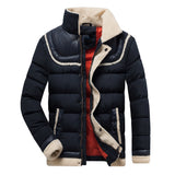Men 2019 Winter Brand New Casual Warm Thick Fleece Jacket Parkas Men New Luxury Outwear Windproof Waterproof Hat Parkas Coat Men