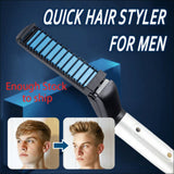 ssss  Men Quick Beard Straightener Styler Comb Multifunctional Hair Curling Curler Show Cap Tool Drop shipping