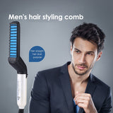 ssss  Men Quick Beard Straightener Styler Comb Multifunctional Hair Curling Curler Show Cap Tool Drop shipping