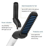 ssss  Men Quick Beard Straightener Styler Comb Multifunctional Hair Curling Curler Show Cap Tool Drop shipping
