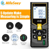 hello word  Mileseey X6 laser distance meter electronic roulette digital tape rangefinder trena metro laser range finder measuring tape