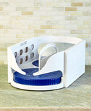 Multi-functional Double Roller Rotating Storage Box Bathroom Caddy Swivel Organizer Kitchen Racks Accessories