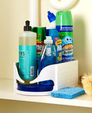 Multi-functional Double Roller Rotating Storage Box Bathroom Caddy Swivel Organizer Kitchen Racks Accessories