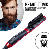 Multifunctional Beard Straightener Styler Brush Men Heat Hair Ceramic Curler Electric Straightener Hot Comb Hair Care Machine