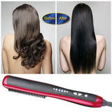 Multifunctional Beard Straightener Styler Brush Men Heat Hair Ceramic Curler Electric Straightener Hot Comb Hair Care Machine