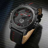 dasda  NAVIFORCE Top Luxury Brand Men Sports Military Quartz Watch Man Analog Date Clock Leather Strap Wristwatch Relogio Masculino