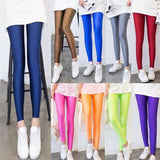 NDUCJSI Neon Leggings High Elastic Skinny Pants Thin Legins Workout Slim Pants Casual Spandex Legging Sexy Solid Candy Jeggings - app80