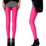 NDUCJSI Neon Leggings High Elastic Skinny Pants Thin Legins Workout Slim Pants Casual Spandex Legging Sexy Solid Candy Jeggings - app80