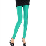 NDUCJSI Neon Leggings High Elastic Skinny Pants Thin Legins Workout Slim Pants Casual Spandex Legging Sexy Solid Candy Jeggings - app80