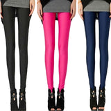 NDUCJSI Neon Leggings High Elastic Skinny Pants Thin Legins Workout Slim Pants Casual Spandex Legging Sexy Solid Candy Jeggings - app80