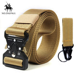 dasda  NO.ONEPAUL Tactical belt Military high quality Nylon men's training belt metal multifunctional buckle outdoor sports hook new