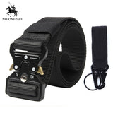dasda  NO.ONEPAUL Tactical belt Military high quality Nylon men's training belt metal multifunctional buckle outdoor sports hook new