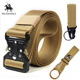 dasda  NO.ONEPAUL Tactical belt Military high quality Nylon men's training belt metal multifunctional buckle outdoor sports hook new