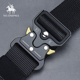 dasda  NO.ONEPAUL Tactical belt Military high quality Nylon men's training belt metal multifunctional buckle outdoor sports hook new