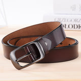 NO.ONEPAUL Women's genuine leather fashion retro belt high quality luxury brand ladies metal double buckle new belt with jeans