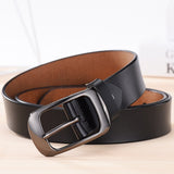 NO.ONEPAUL Women's genuine leather fashion retro belt high quality luxury brand ladies metal double buckle new belt with jeans