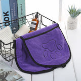 ssss  New 23*63cm Quick Drying Pet Fiber Towel Ultra-Absorbent Dog Cat BathShower Cleaning Handkerchief Necessary Peshqir